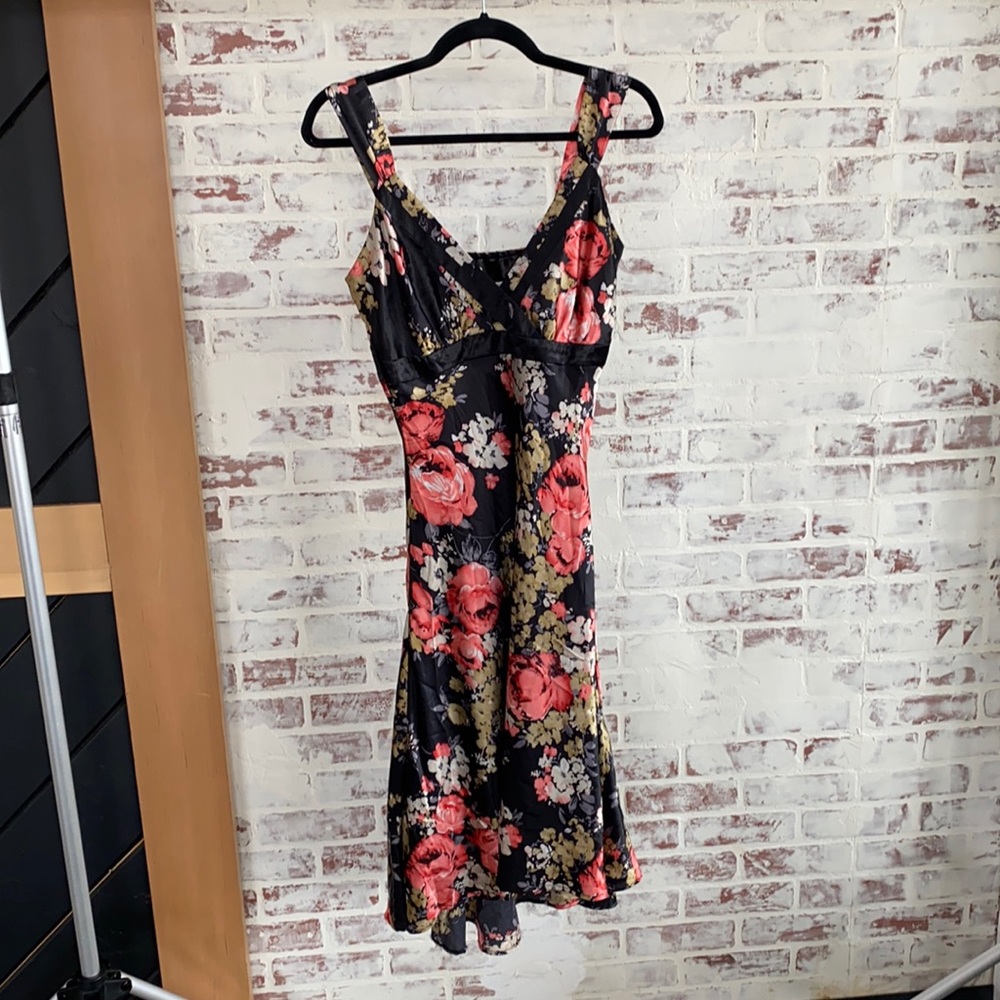 Floral High-Low Cocktail Dress